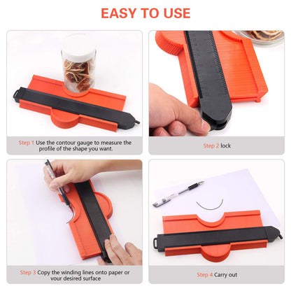Lockable Edge Shaping Measure Ruler