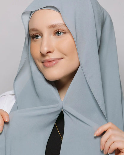 Chiffon Hijab With Magnetic Buckle