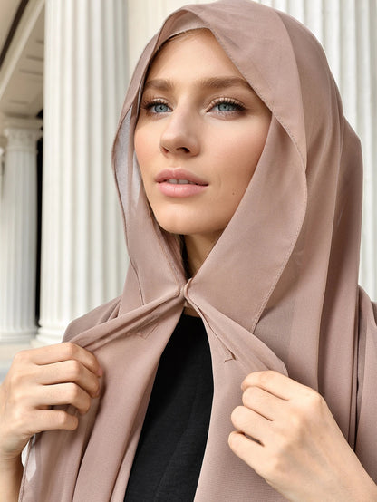 Chiffon Hijab With Magnetic Buckle