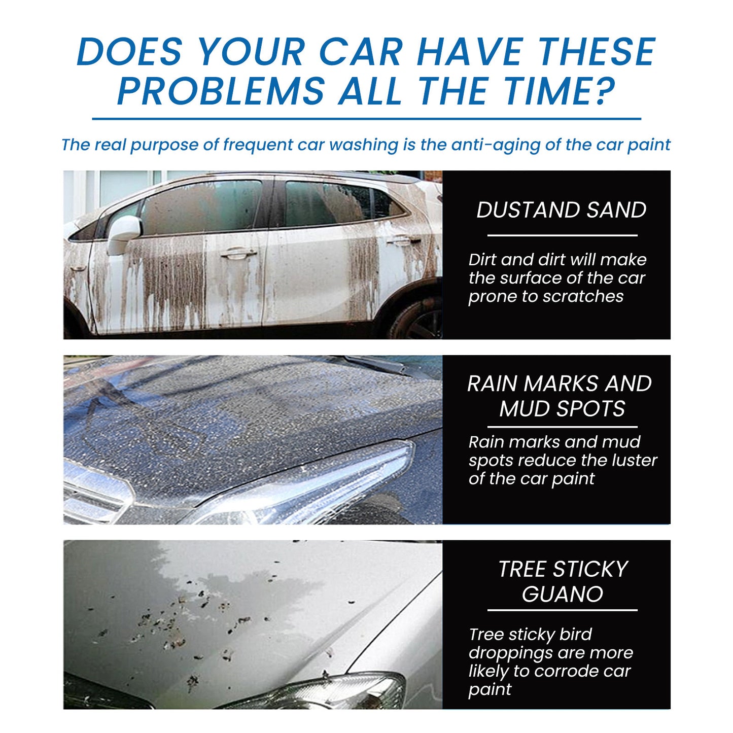 Multifunctional Car Dust Prevention Stain Removal  Spray