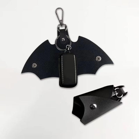 Batman Leather Keychain 🦇🔑