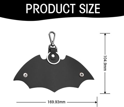 Batman Leather Keychain 🦇🔑