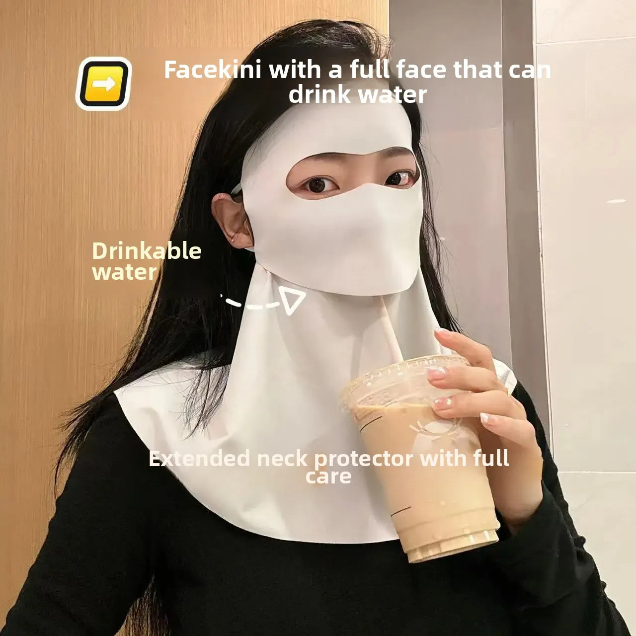 Summer UV Protection Full Face Mask