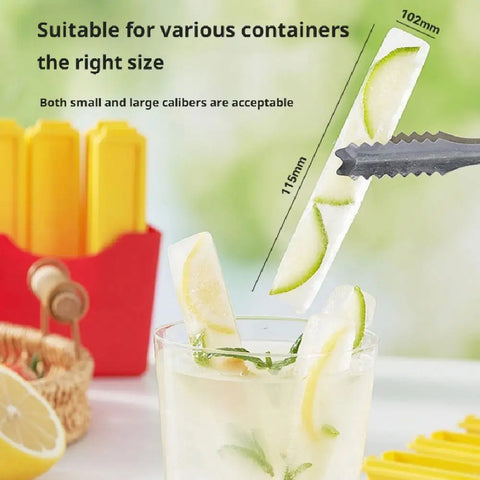 Silicone Ice Stick Molds Set ( Pack of 6 )