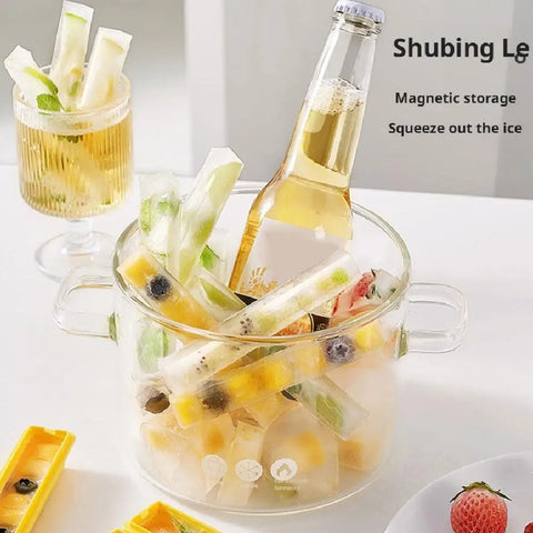 Silicone Ice Stick Molds Set ( Pack of 6 )