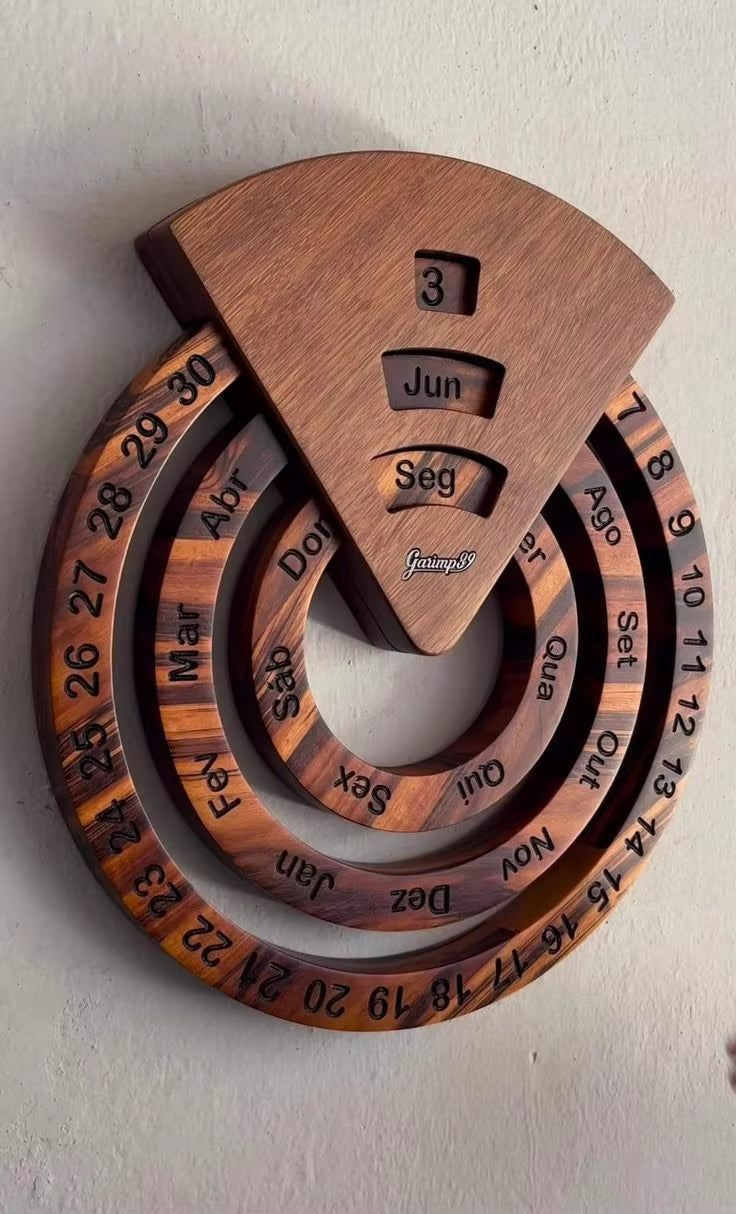 Wooden Wall Calendar