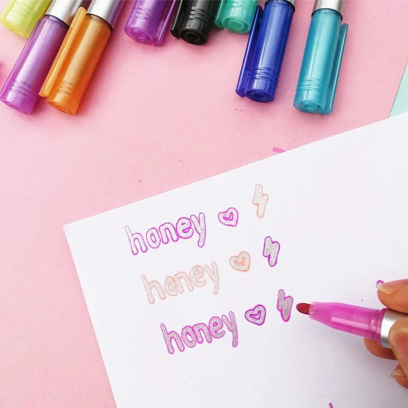 Dual-Line Glittering Marker