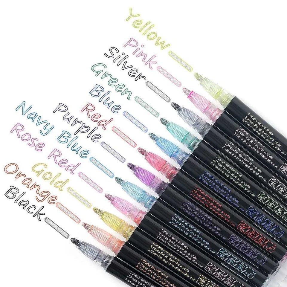 Dual-Line Glittering Marker