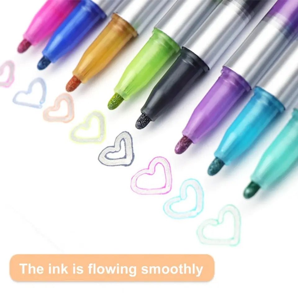 Dual-Line Glittering Marker