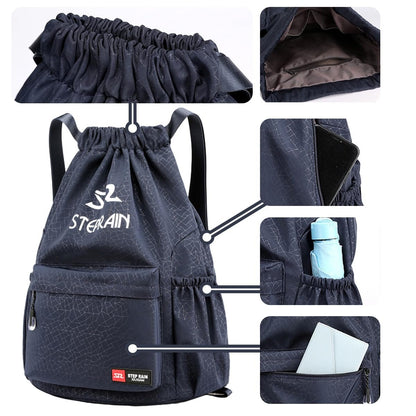 Adjustable drawstring bag