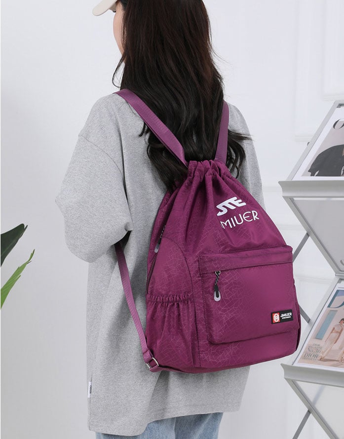 Adjustable drawstring bag