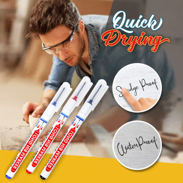 Long Head Deep Hole Marker (With 4 Colors)
