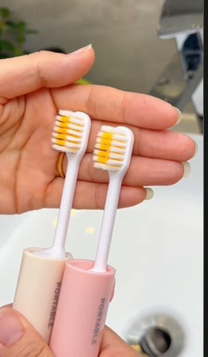 Portable Toothpaste-Dispensing Toothbrush