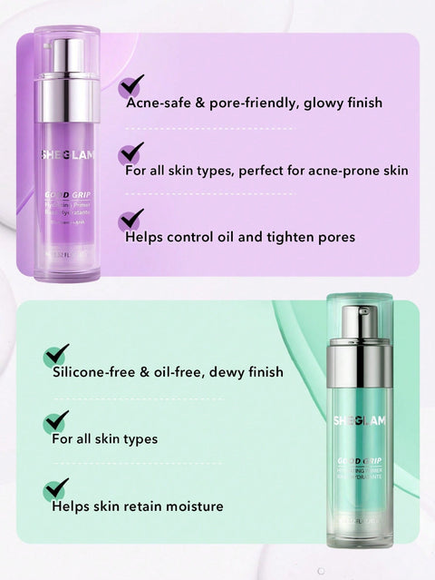 SHEGLAM Good Grip Hydrating Primer-Blueberry + AHA (Imported)