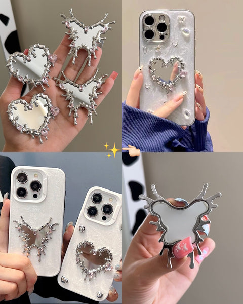 Luxury Crystal Drip Frame Mini Mirrors