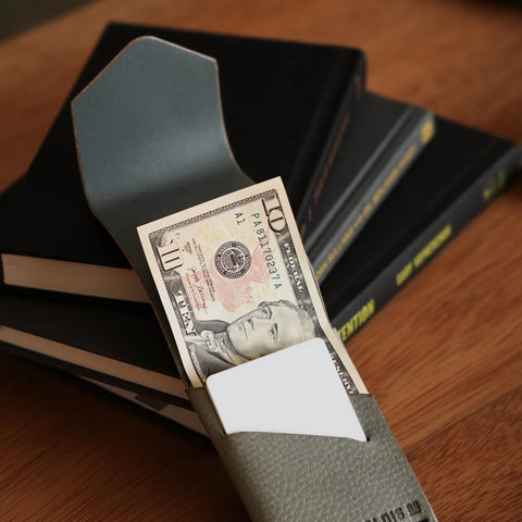 Grey Wickett Premium Leather Wallet