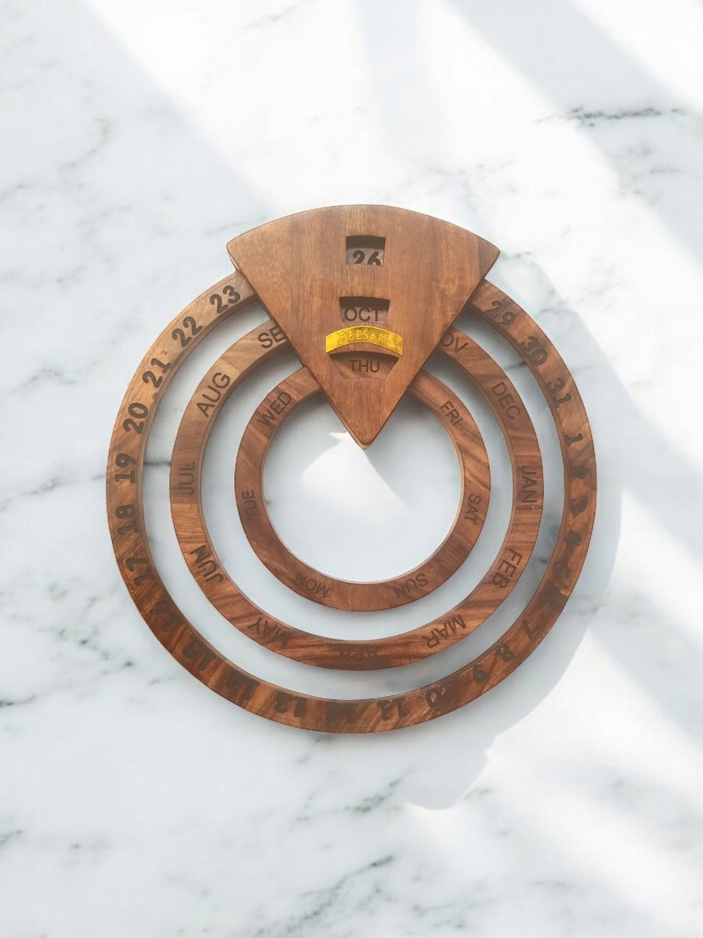 Wooden Wall Calendar