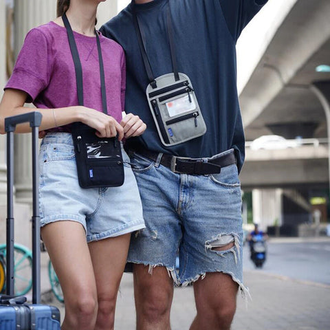 Travel Passport RFID Blocking Wallet Bag
