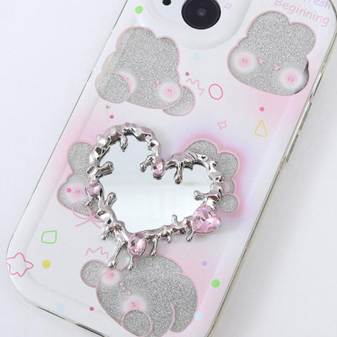 Luxury Crystal Drip Frame Mini Mirrors