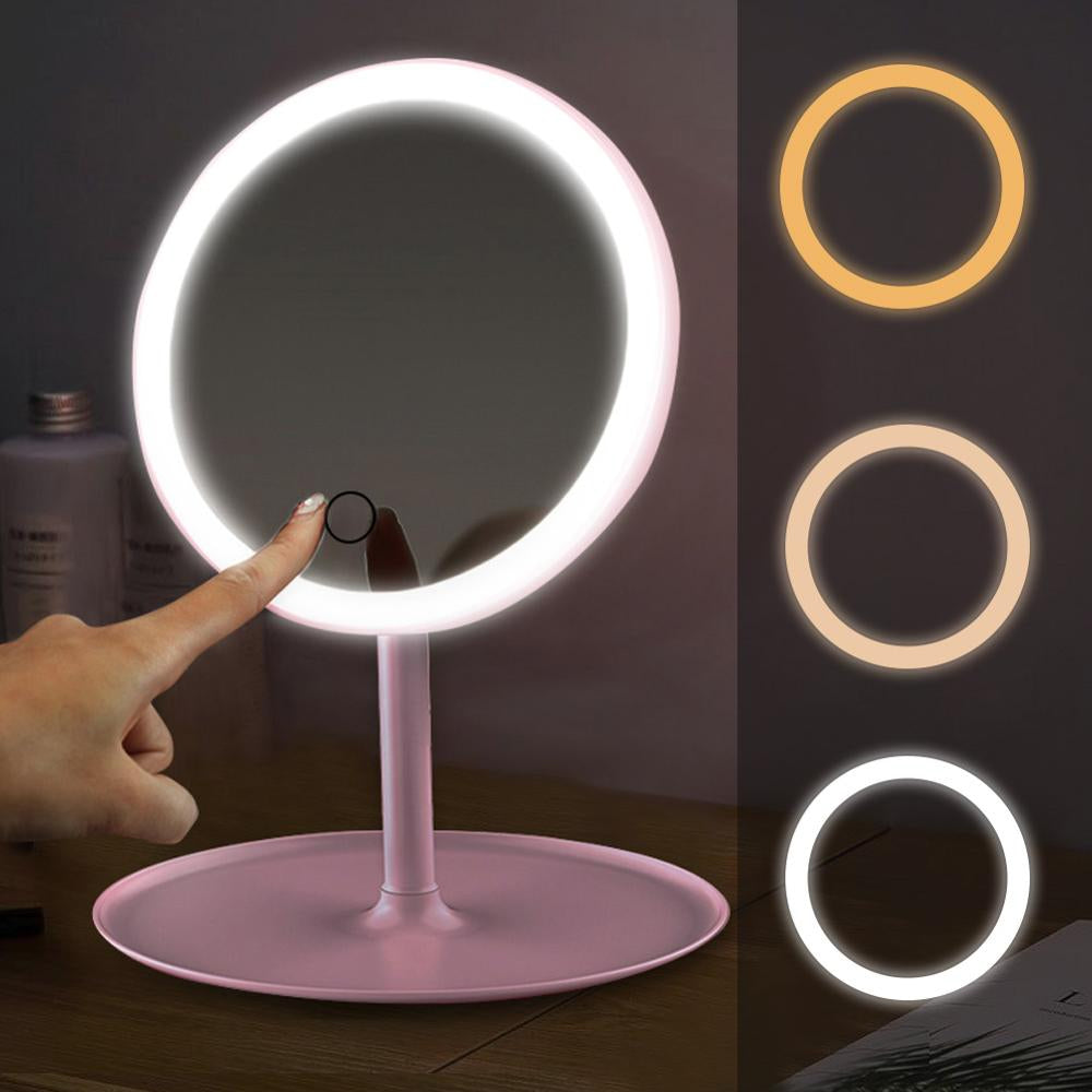 makeup vanity box with led light mirror